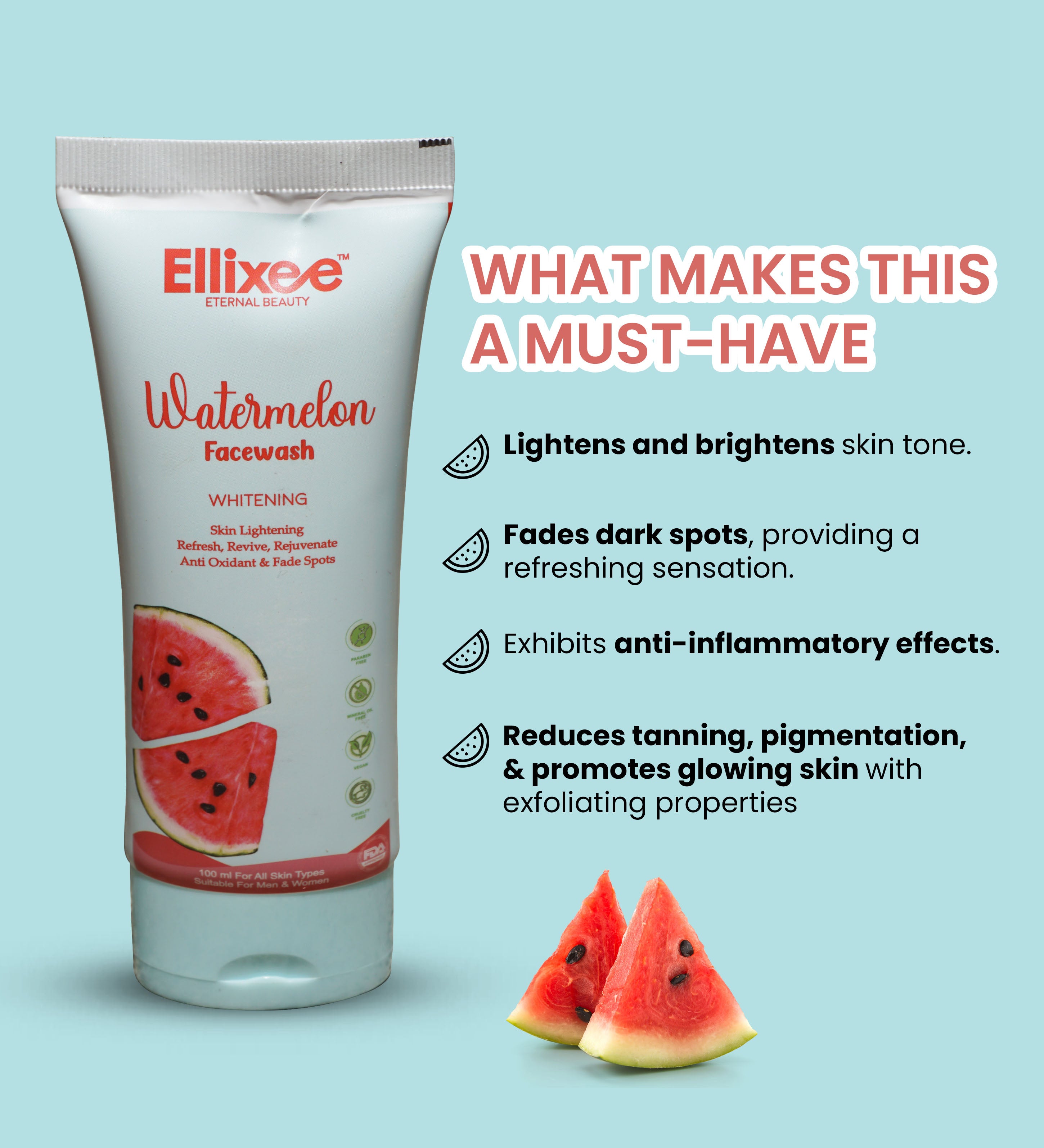 Best Watermelon Skin Whitening face wash online for men women